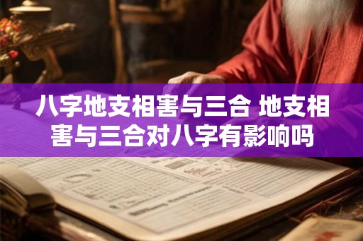 八字地支相害与三合 地支相害与三合对八字有影响吗