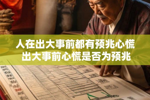 人在出大事前都有预兆心慌 出大事前心慌是否为预兆 人在出大事前都有预兆心慌 出大事前心慌是否为预兆