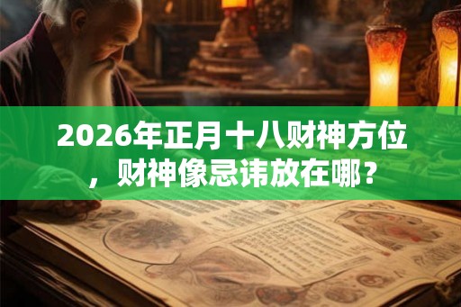 2026年正月十八财神方位,财神像忌讳放在哪? 2026年正月十八财神方位,财神像忌讳放在哪?