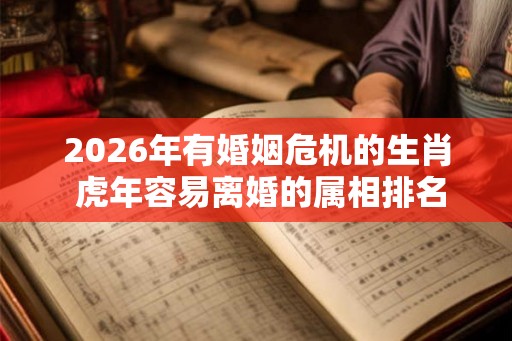 2026年有婚姻危机的生肖 虎年容易离婚的属相排名