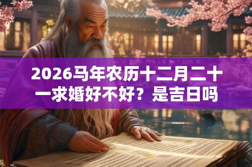 2026马年农历十二月二十一求婚好不好？是吉日吗