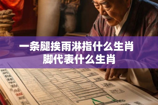 一条腿挨雨淋指什么生肖 脚代表什么生肖 一条腿挨雨淋指什么生肖 脚代表什么生肖