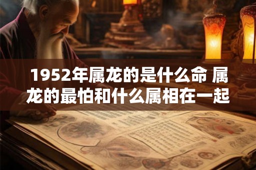 1952年属龙的是什么命 属龙的最怕和什么属相在一起