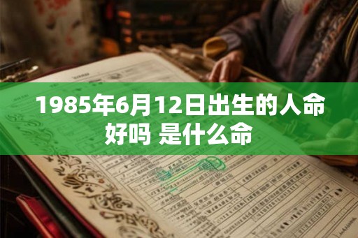 1985年6月12日出生的人命好吗 是什么命