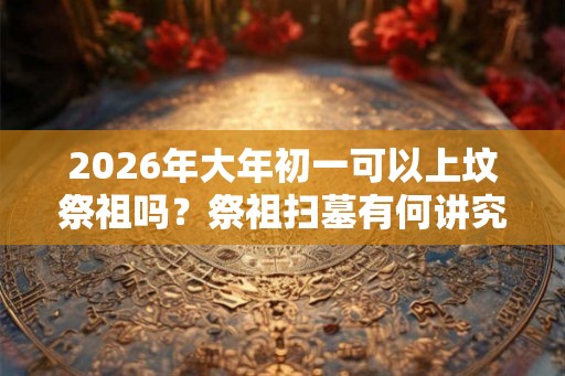 2026年大年初一可以上坟祭祖吗？祭祖扫墓有何讲究？