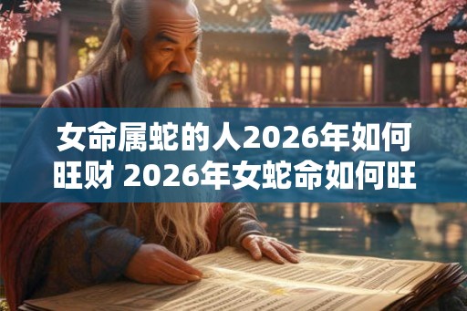 女命属蛇的人2026年如何旺财 2026年女蛇命如何旺财