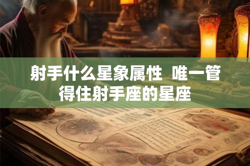 射手什么星象属性  唯一管得住射手座的星座