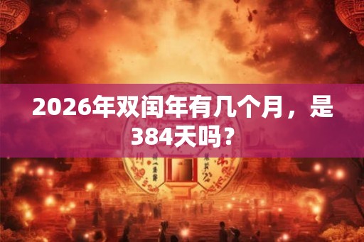 2026年双闰年有几个月，是384天吗？