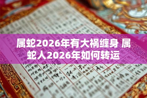 属蛇2026年有大祸缠身 属蛇人2026年如何转运