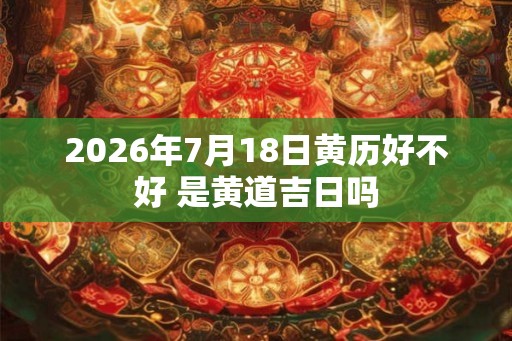2026年7月18日黄历好不好 是黄道吉日吗