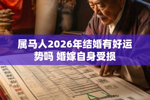 属马人2026年结婚有好运势吗 婚嫁自身受损