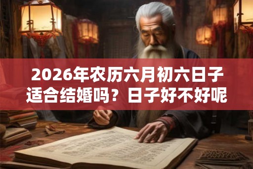 2026年农历六月初六日子适合结婚吗？日子好不好呢？