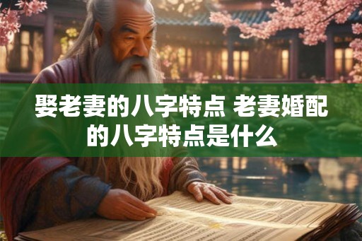娶老妻的八字特点 老妻婚配的八字特点是什么 娶老妻的八字特点 老妻婚配的八字特点是什么