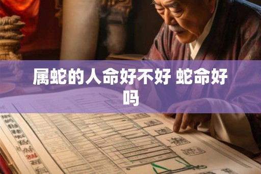 属蛇的人命好不好 蛇命好吗