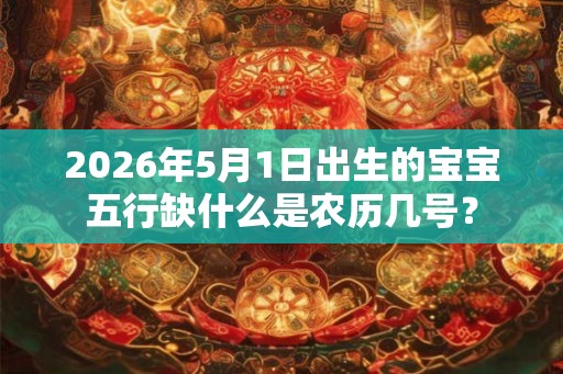 2026年5月1日出生的宝宝五行缺什么是农历几号？