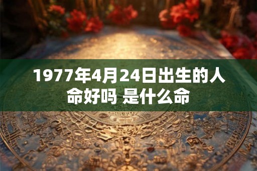 1977年4月24日出生的人命好吗 是什么命