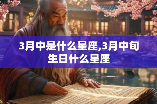 3月中是什么星座,3月中旬生日什么星座