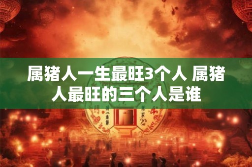属猪人一生最旺3个人 属猪人最旺的三个人是谁