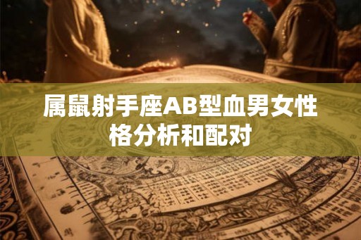 属鼠射手座AB型血男女性格分析和配对