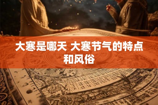 大寒是哪天 大寒节气的特点和风俗
