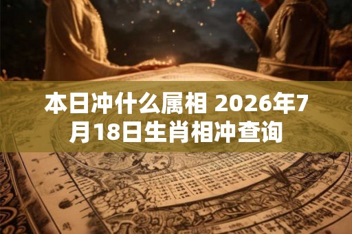 本日冲什么属相 2026年7月18日生肖相冲查询