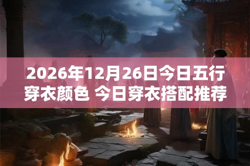 2026年12月26日今日五行穿衣颜色 今日穿衣搭配推荐