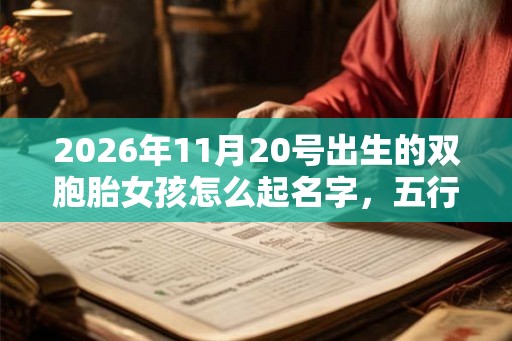 2026年11月20号出生的双胞胎女孩怎么起名字，五行属什么？