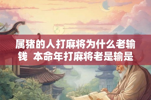 属猪的人打麻将为什么老输钱  本命年打麻将老是输是怎么一回事