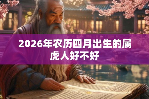 2026年农历四月出生的属虎人好不好