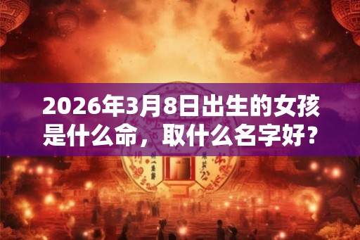 2026年3月8日出生的女孩是什么命，取什么名字好？