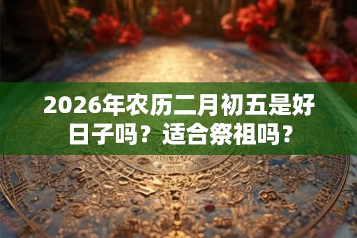 2026年农历二月初五是好日子吗？适合祭祖吗？