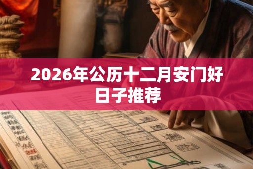 2026年公历十二月安门好日子推荐