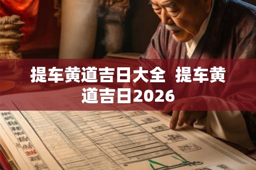 提车黄道吉日大全  提车黄道吉日2026