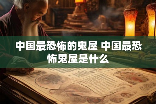 中国最恐怖的鬼屋 中国最恐怖鬼屋是什么