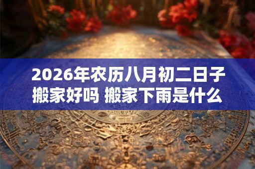 2026年农历八月初二日子搬家好吗 搬家下雨是什么兆头