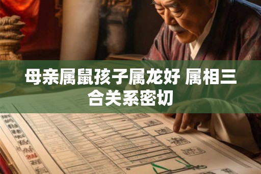 母亲属鼠孩子属龙好 属相三合关系密切