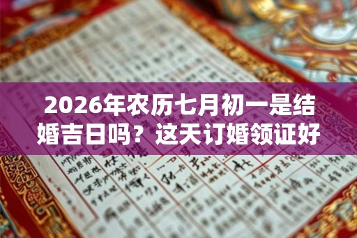 2026年农历七月初一是结婚吉日吗？这天订婚领证好不好？