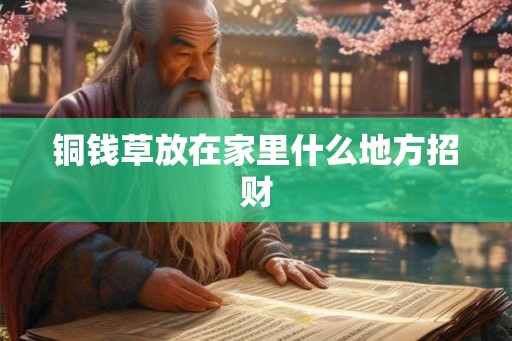 铜钱草放在家里什么地方招财