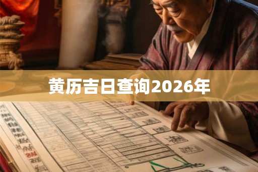 黄历吉日查询2026年 黄历吉日查询2026年