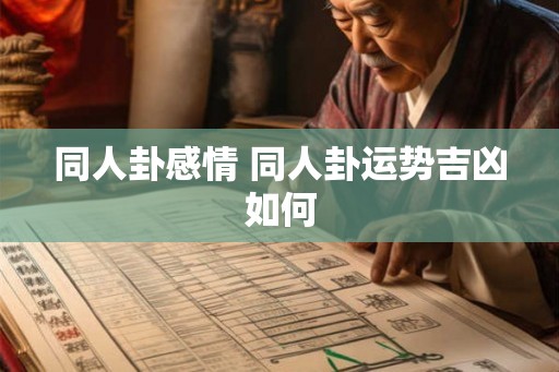同人卦感情 同人卦运势吉凶如何