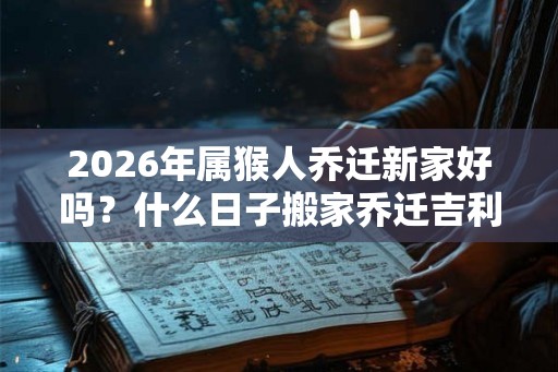 2026年属猴人乔迁新家好吗?什么日子搬家乔迁吉利 2026年属猴人乔迁新家好吗?什么日子搬家乔迁吉利