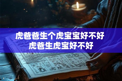 虎爸爸生个虎宝宝好不好 虎爸生虎宝好不好