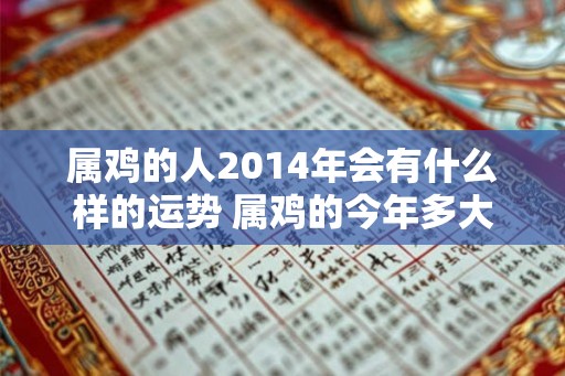 属鸡的人2014年会有什么样的运势 属鸡的今年多大 属鸡人在今年会有什么样的福祸