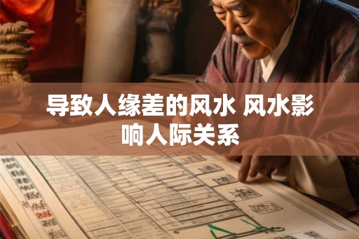 导致人缘差的风水 风水影响人际关系