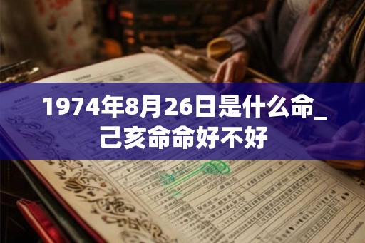1974年8月26日是什么命_己亥命命好不好 1974年8月26日是什么命_己亥命命好不好