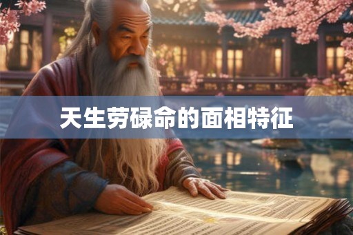 天生劳碌命的面相特征