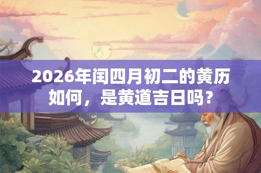 2026年闰四月初二的黄历如何,是黄道吉日吗? 2026年闰四月初二的黄历如何,是黄道吉日吗?