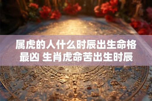 属虎的人什么时辰出生命格最凶 生肖虎命苦出生时辰