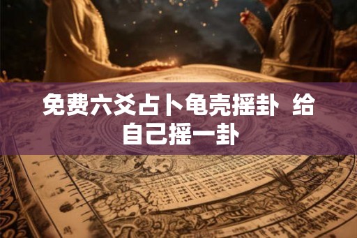 免费六爻占卜龟壳摇卦  给自己摇一卦