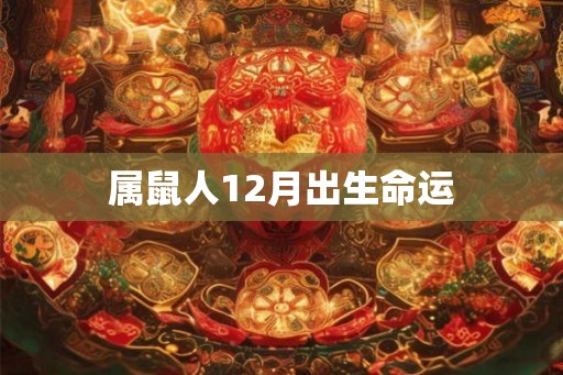 属鼠人12月出生命运